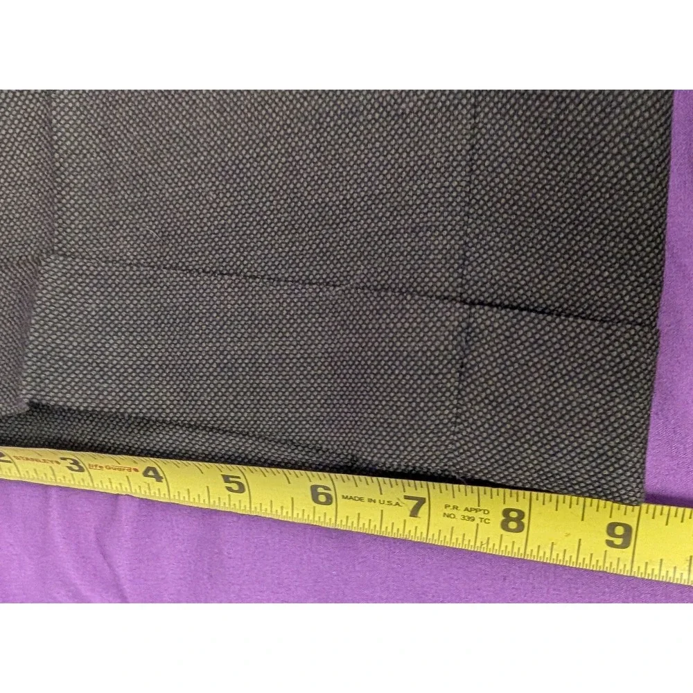 Linea Naturale Luxe 100% Wool Birdseye Pants Italian Sage Gray Size 34X31